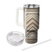 Sophisticated Chevron Chic  Tumblers With Lids