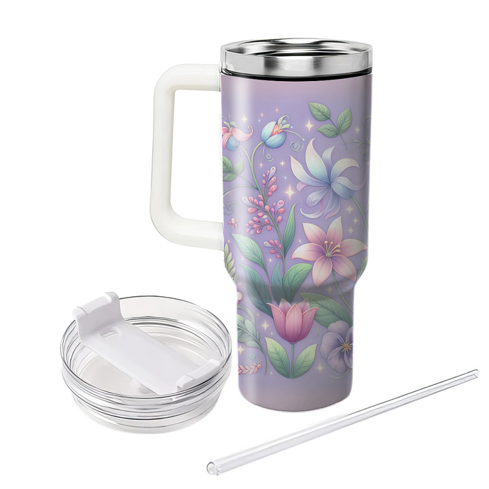 Whimsical Floral Fantasy  Custom Tumblers