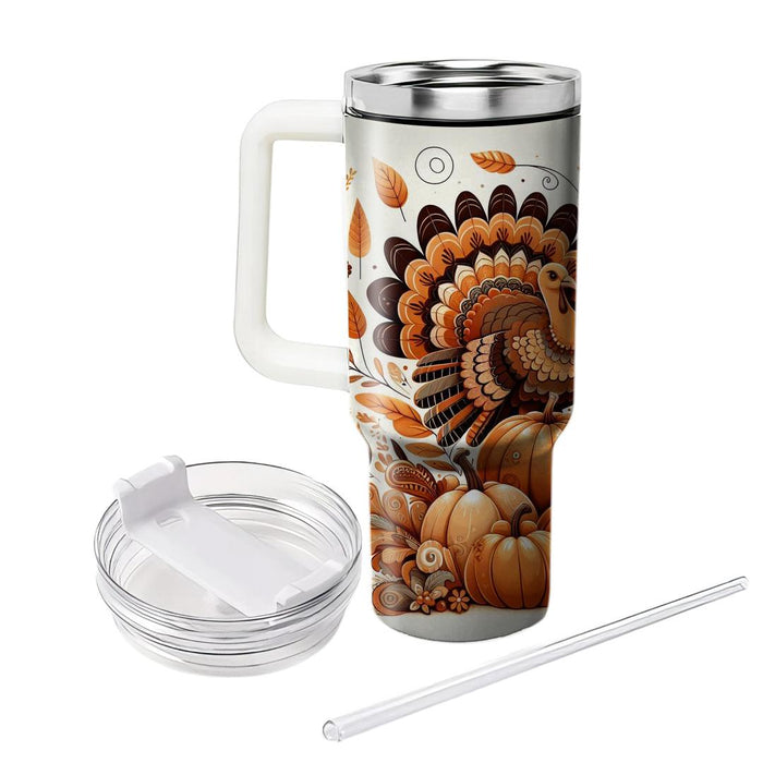 Whimsical Harvest - Thanksgiving Fantasy  Tumblers For Gifts