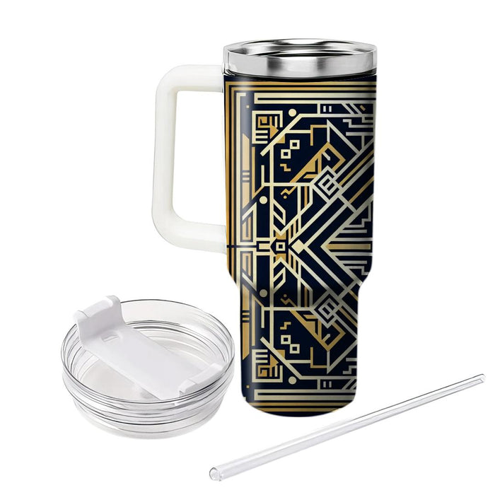 Art Deco Geometric Motifs  Custom Tumblers