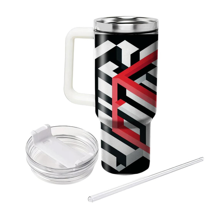 Geometric Optical Illusion  Unique Tumblers