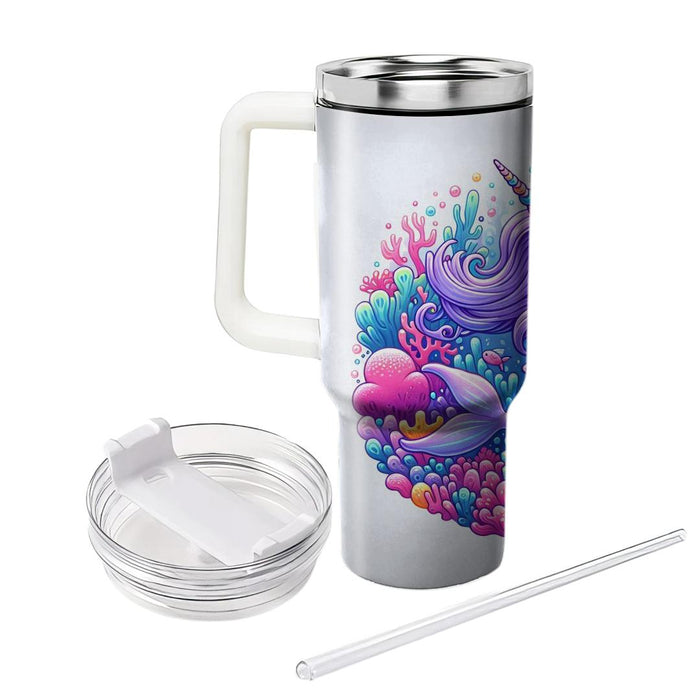 Whimsical Narwhal Dreamscape  Decorative Tumblers