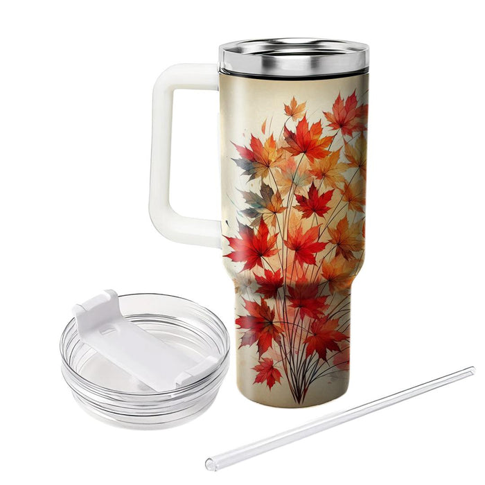 Autumn Maple Whirl  Insulated Tumblers