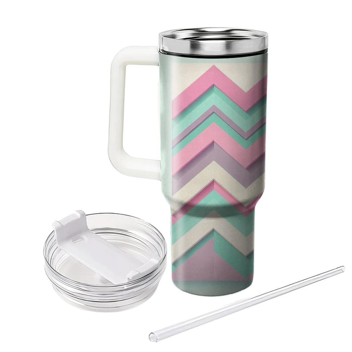 Floral Chevron  Tumblers For Gifts