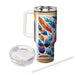 Funky Feather Patterns  Tumbler Cups