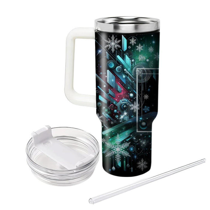 Galactic Glow - Sci-fi Holiday  Decorative Tumblers