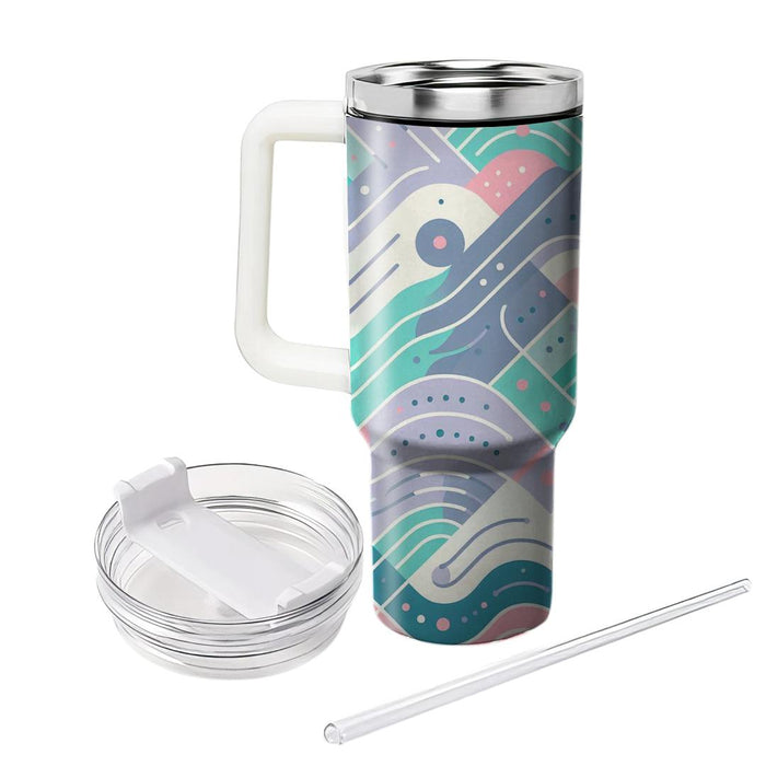 Whimsical Wave And Dot  Tumblers For Gifts