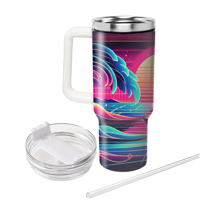 Synthwave Surfer Insulated Tumblers