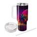 Retro Futuristic Palms  Tumblers With Lids