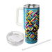 Bright Geometric  Travel Tumblers