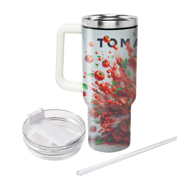 Vibrant La Tomatina Tumblers With Lids