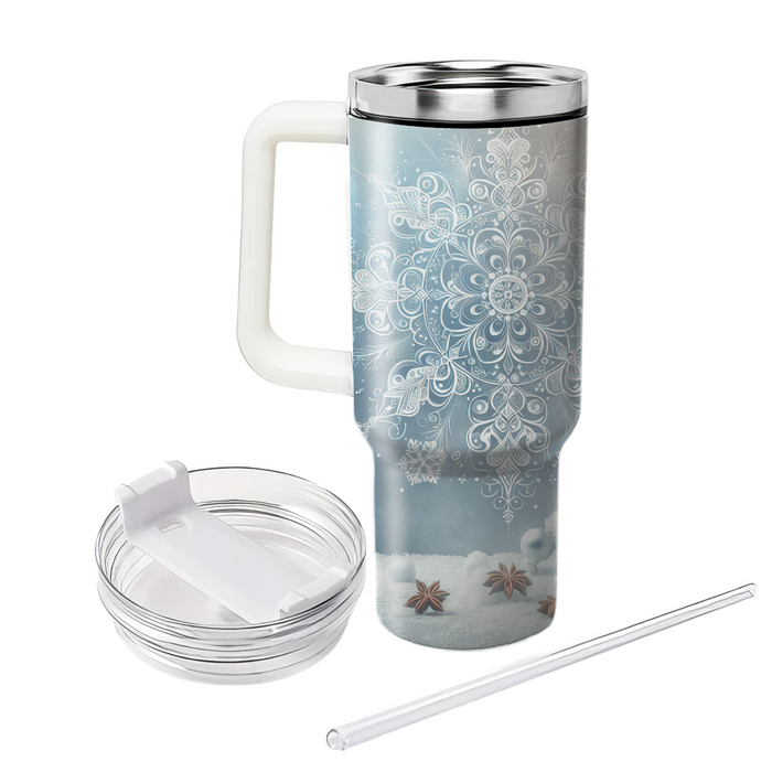 Winter Snowflake Elegance  Tumbler Cups