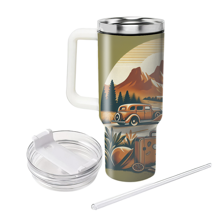 Vintage Road Trip Travel Tumblers