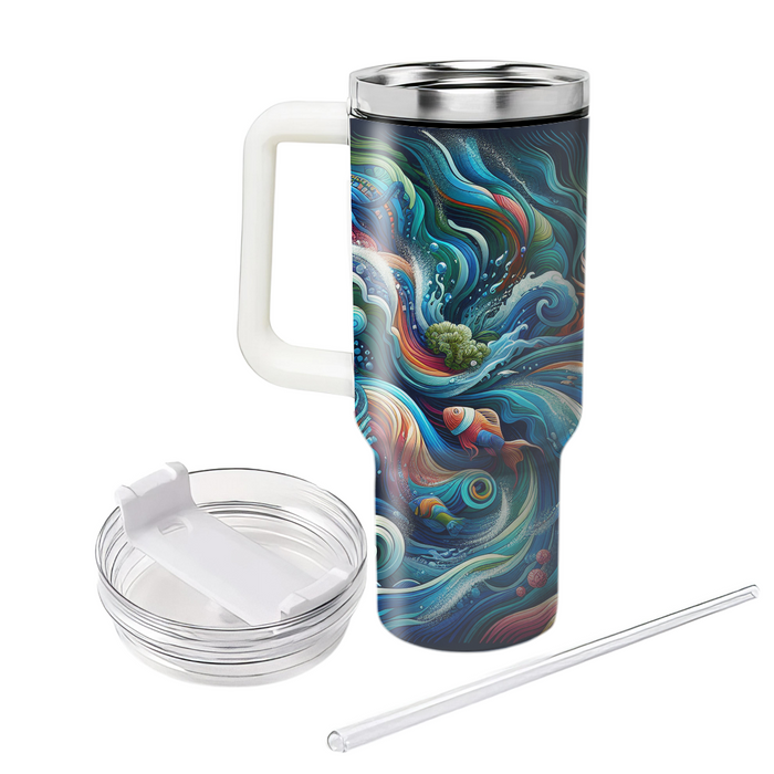 Waves Of Celebration - Ocean Day  Decorative Tumblers