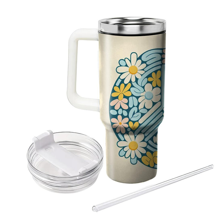 Peace And Daisies  Unique Tumblers