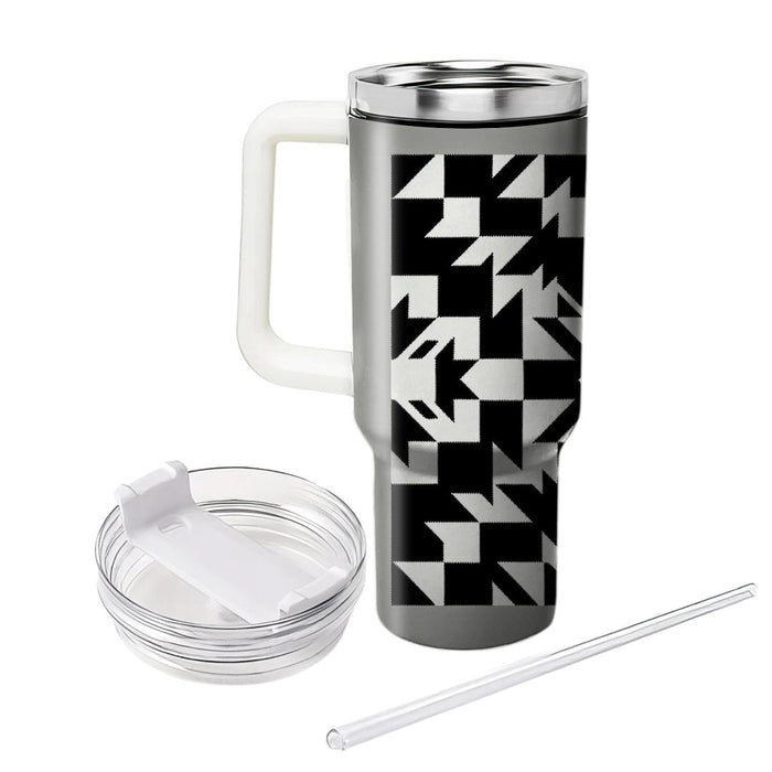 Timeless Houndstooth  Custom Tumblers