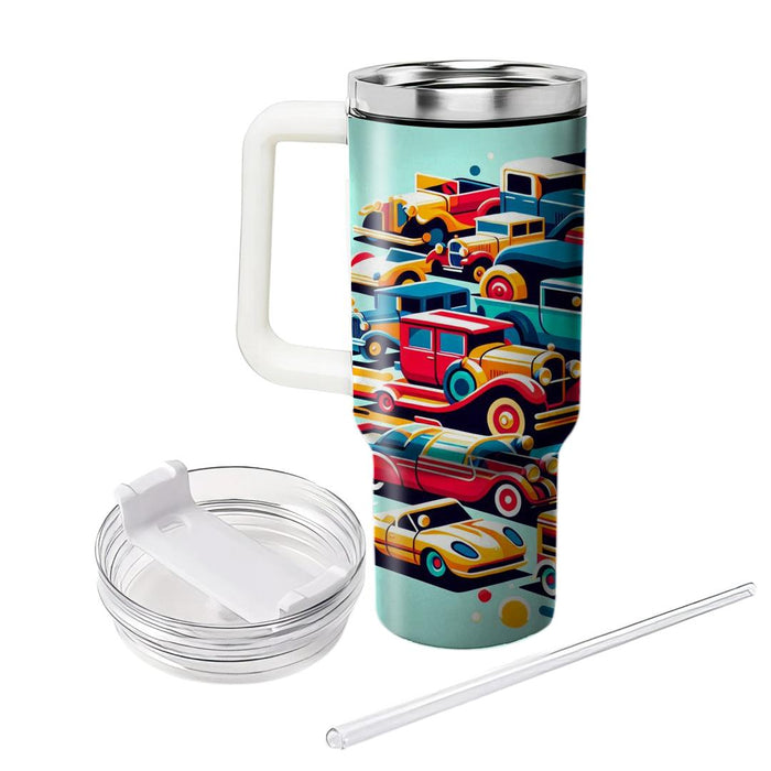 Vintage Groovy Cars  Travel Tumblers