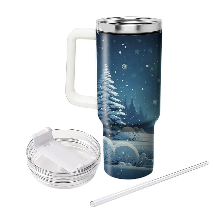 Winter Snowfall Bliss  Custom Tumblers