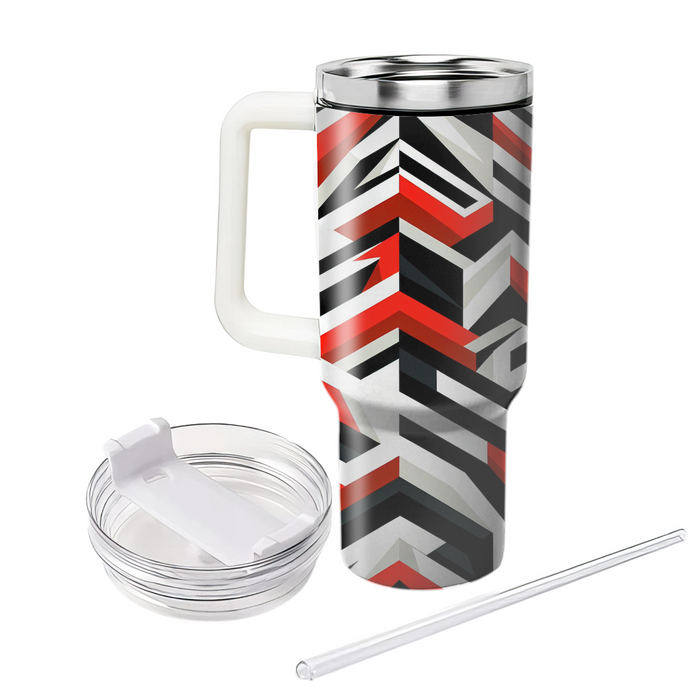 Bold Chevron Stripes  Decorative Tumblers