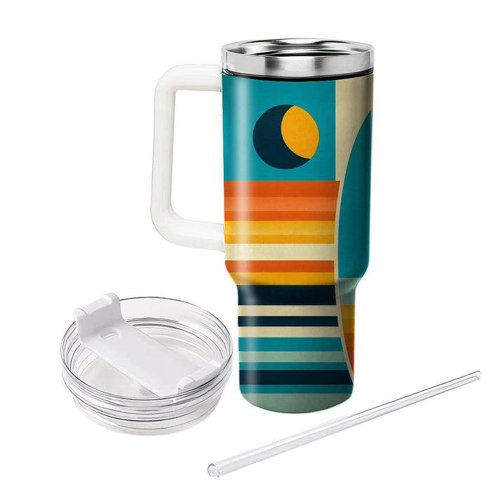 Vintage Surfboard Stripes  Insulated Tumblers