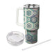 Floral Hexagon Harmony  Travel Tumblers