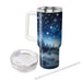 Winter's Silver Night  Travel Tumblers