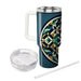 Geometric Diamond Mosaic  Travel Tumblers