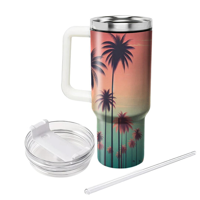 Retro Palm Paradise  Tumblers With Lids