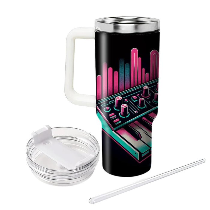 Vintage Synth Wave  Tumblers With Lids