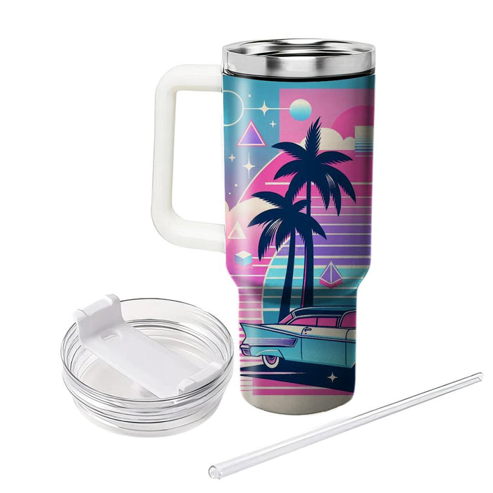 Vaporwave Oasis  Unique Tumblers