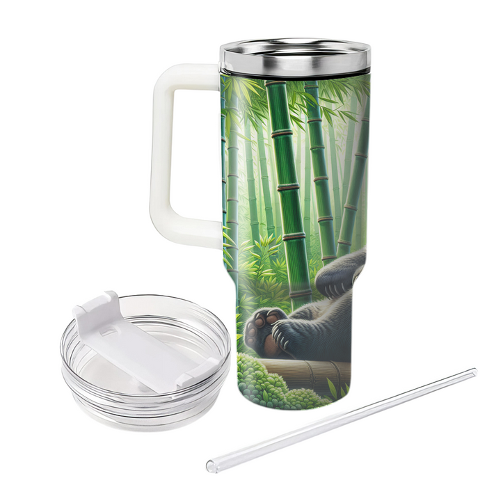 Serene Panda Bamboo  Tumbler Cups