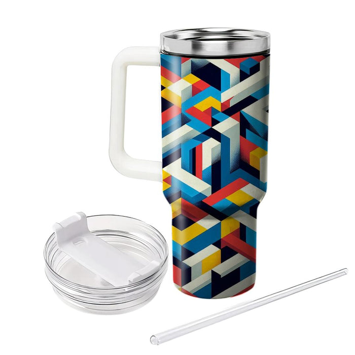 Geometric Prism Dance  Insulated Tumblers