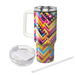 Zigzag Color Burst  Tumbler Cups