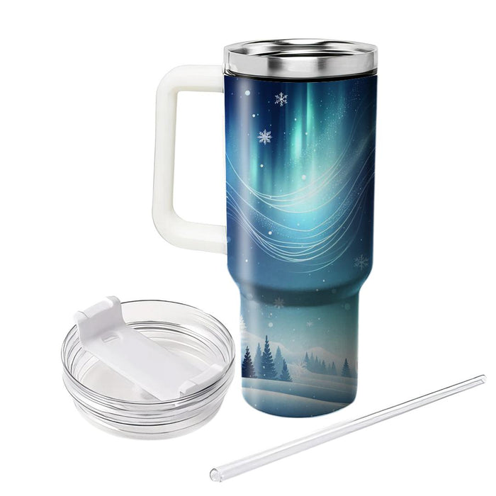 Winter Polar Light  Custom Tumblers