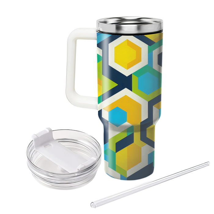 Bold Geometric Hexagons  Insulated Tumblers