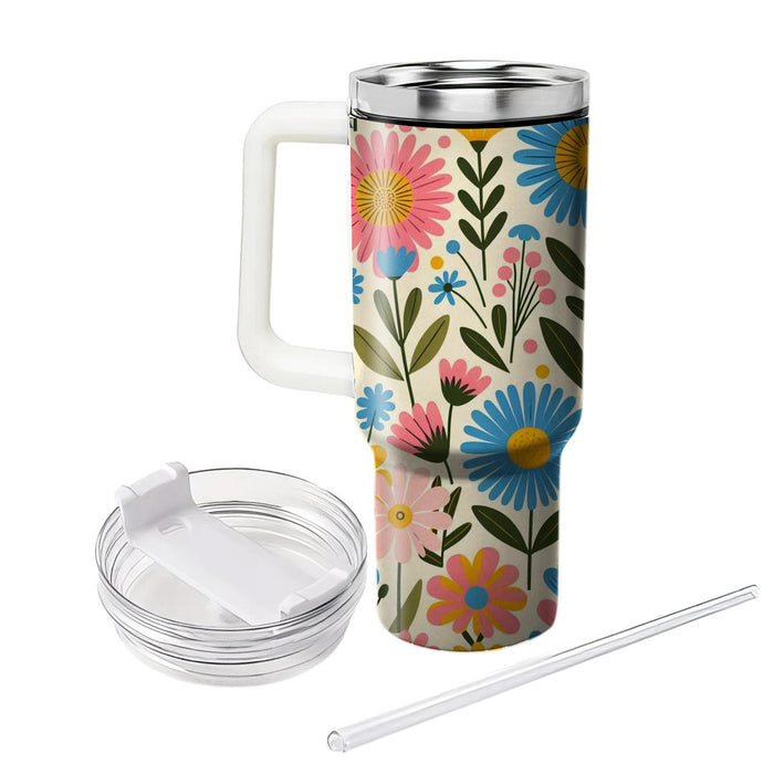 Sunny Meadow Flowers  Insulated Tumblers