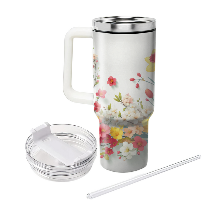 Springtime Blossoms  Tumblers With Lids