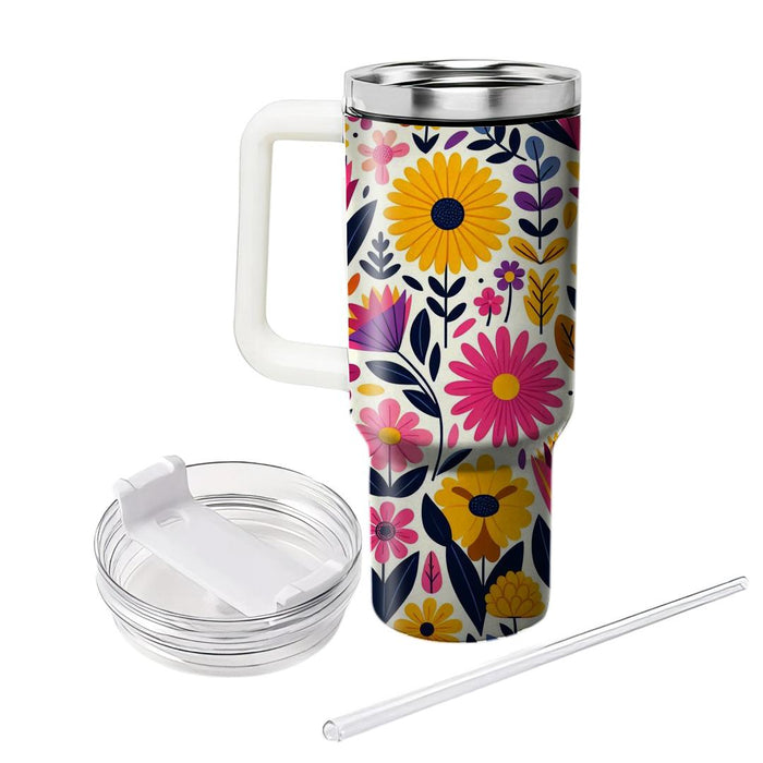 Vibrant Flower Garden  Unique Tumblers