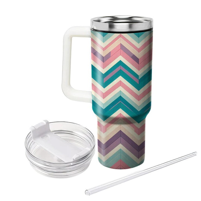 Zigzag Chevron Symphony  Travel Tumblers