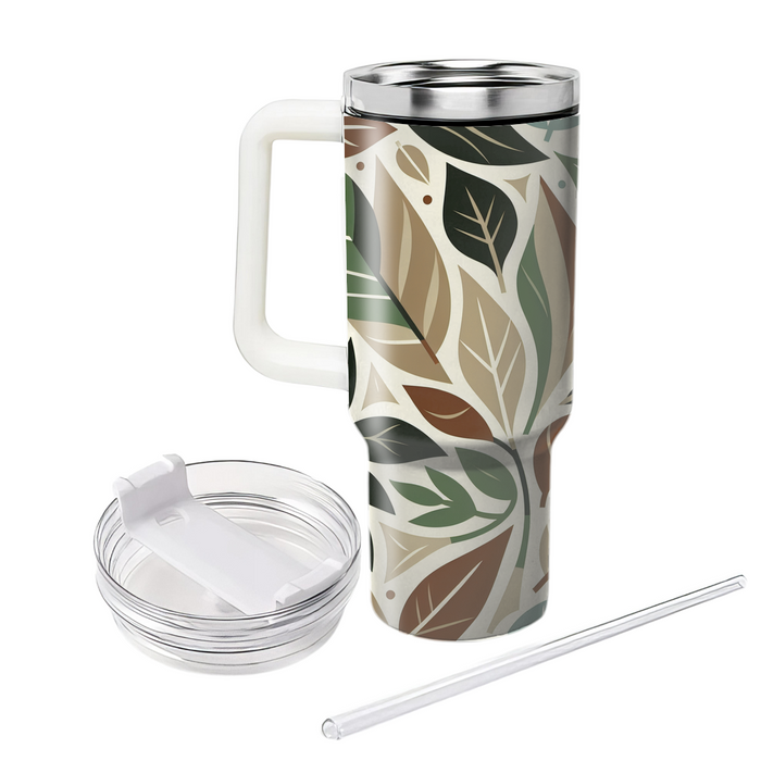 Artistic Leaf Print  Insulated Tumblers