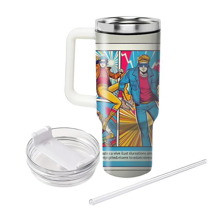 Retro Graphic Novel  Tumbler Cups