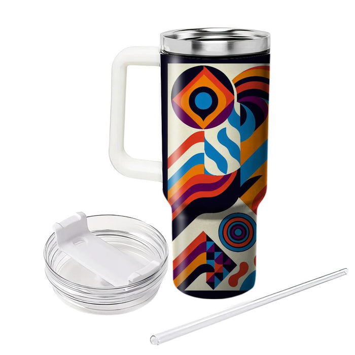 Retro Funk Pattern  Tumbler Cups