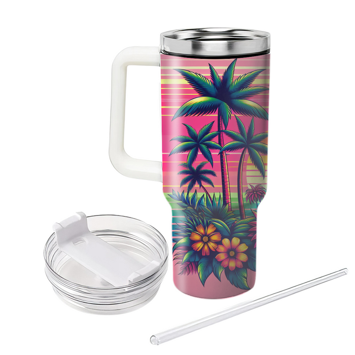 Tropical Retro Fusion  Tumbler Cups