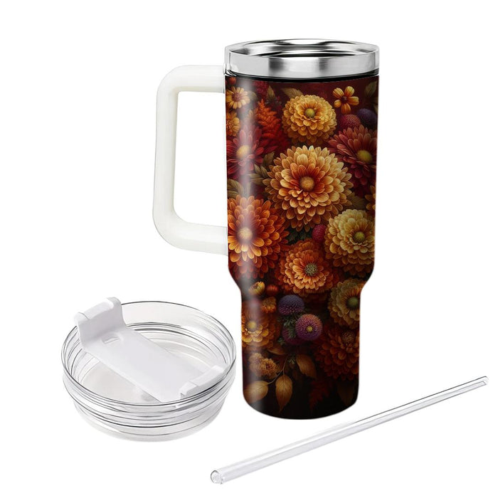 Autumn Blossom Elegance  Unique Tumblers