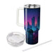 Sleek Synthwave Cityscape  Tumbler Cups