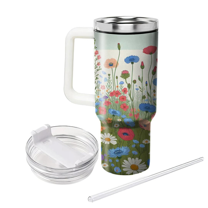 Wildflower Meadow Delight  Personalized Tumblers