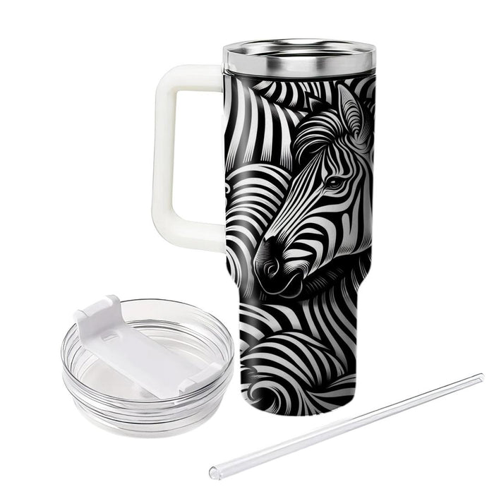 Zebra Stripe  Personalized Tumblers