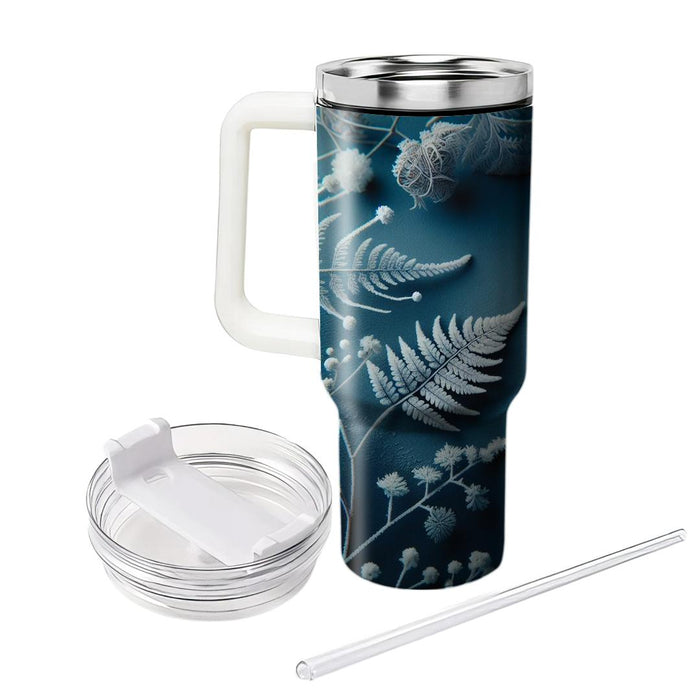 Winter Frosted Ferns  Insulated Tumblers