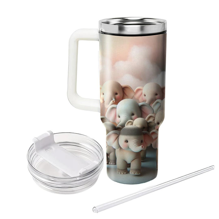 Sweet Baby Elephant Parade  Travel Tumblers