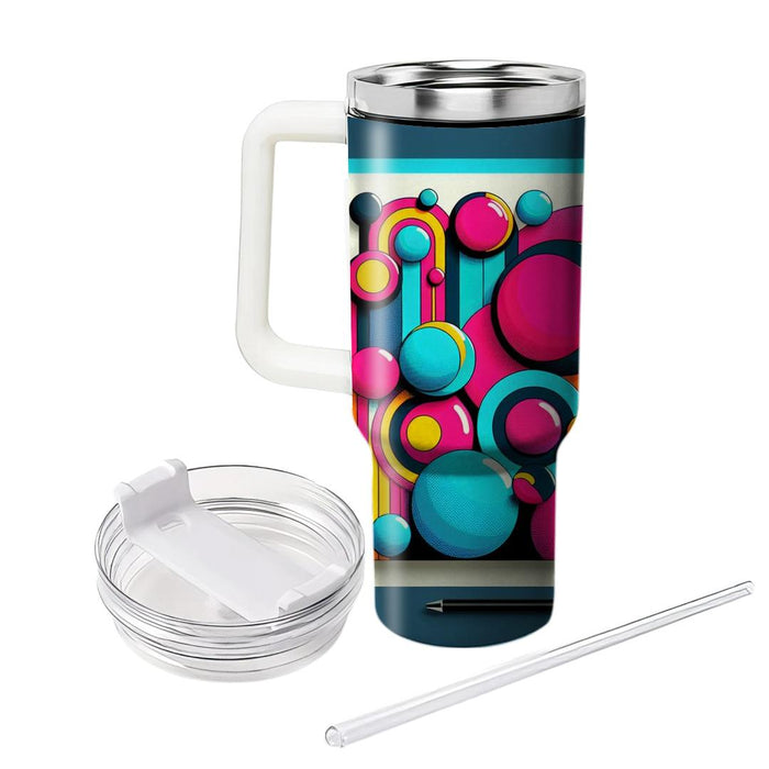 Bright Funky Circles  Decorative Tumblers